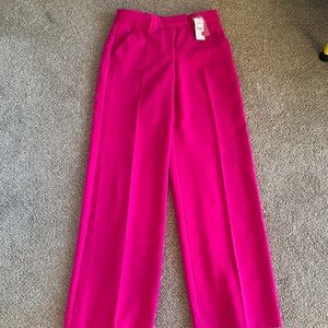 Express Fuchsia Wide-Leg Trousers